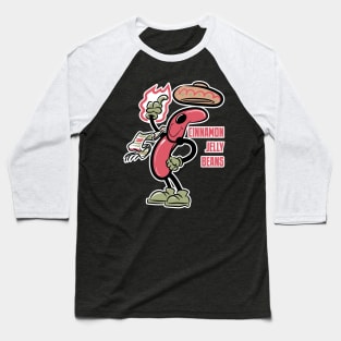 Cinnamon Jelly Bean Mascot Baseball T-Shirt